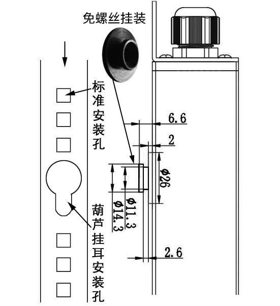 PDU豎裝 葫蘆掛裝