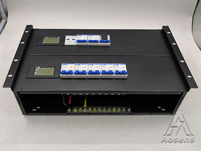 6U AB雙路電源分配單元 正泰空開 數顯電流電壓表